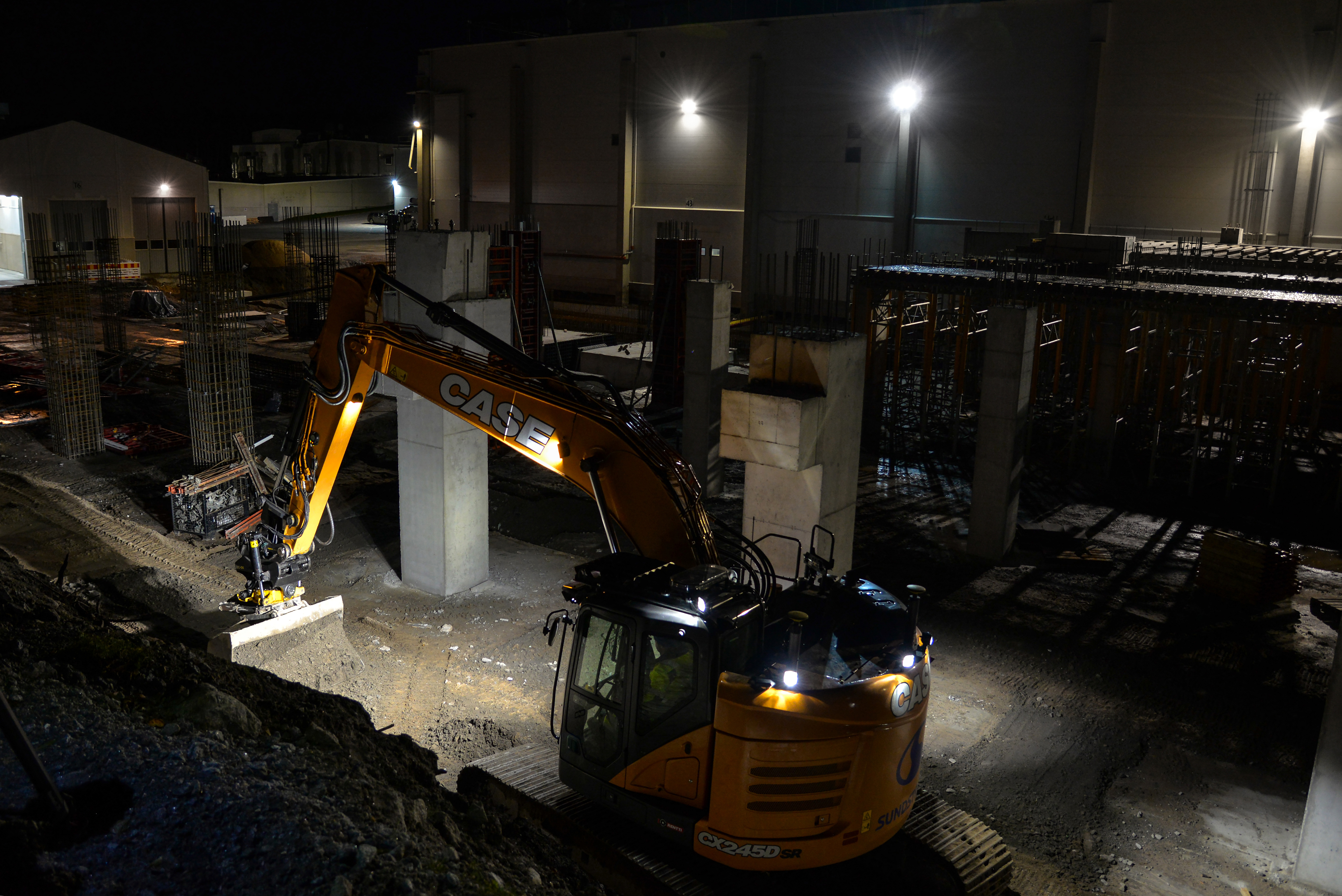 Excavator work lights - safely moving forward on construction projects